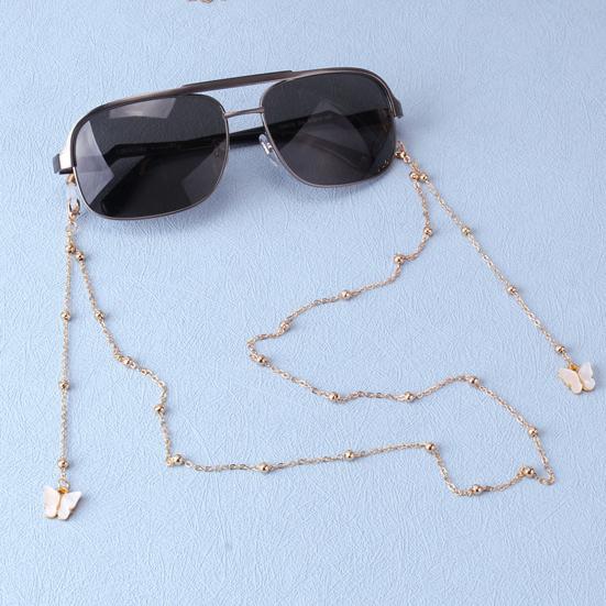 Eyewear Chain Nice-looking Simple Style Lightweight Eyeglass Chain Lady Glasses Lanyard with Butterfly Decor Glasses Chain Daily Wear