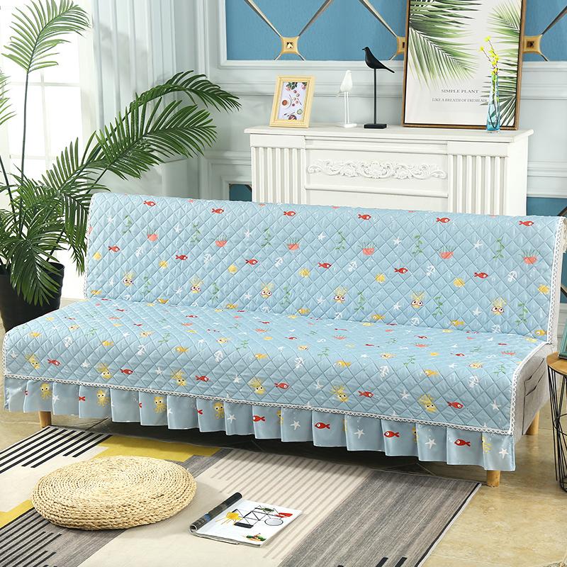 Universal Stretch Sofa Bed Cover Couch Covers Armless Sofa Cover Washable Elastic Folding Furniture Sofa Bed Covers