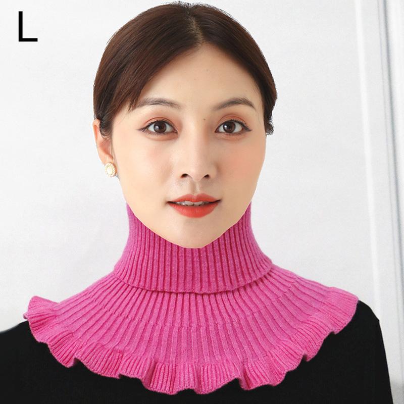 1 шт., осенне-зимние женские вязаные накладные чехлы на шею, съемный воротник, аксессуары