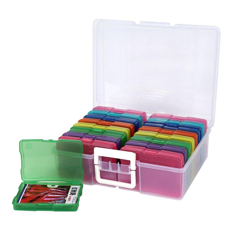 Hardware Photo Storage Box 4x6Inch Electronic Component Box Classification Organize  Student