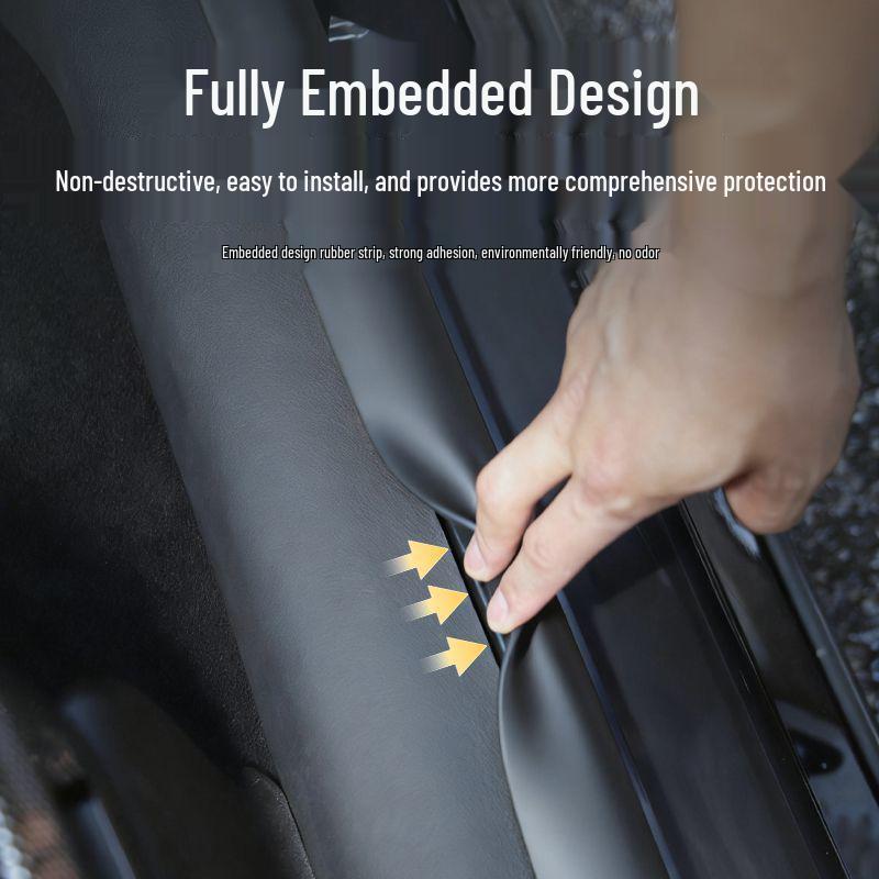 Tesla Model Y/3/YL Front & Rear Tailgate Protection Strips and Door Sill Plates with Free Shipping