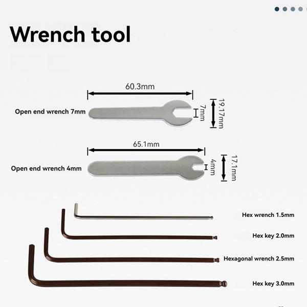 3D Printer Cleaning Kit: Metal Vacuum Accessory Set - Color: As Shown