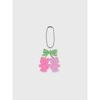 Theninemall Pink Cherry Ribbon Gummy Acrylic Keyring
