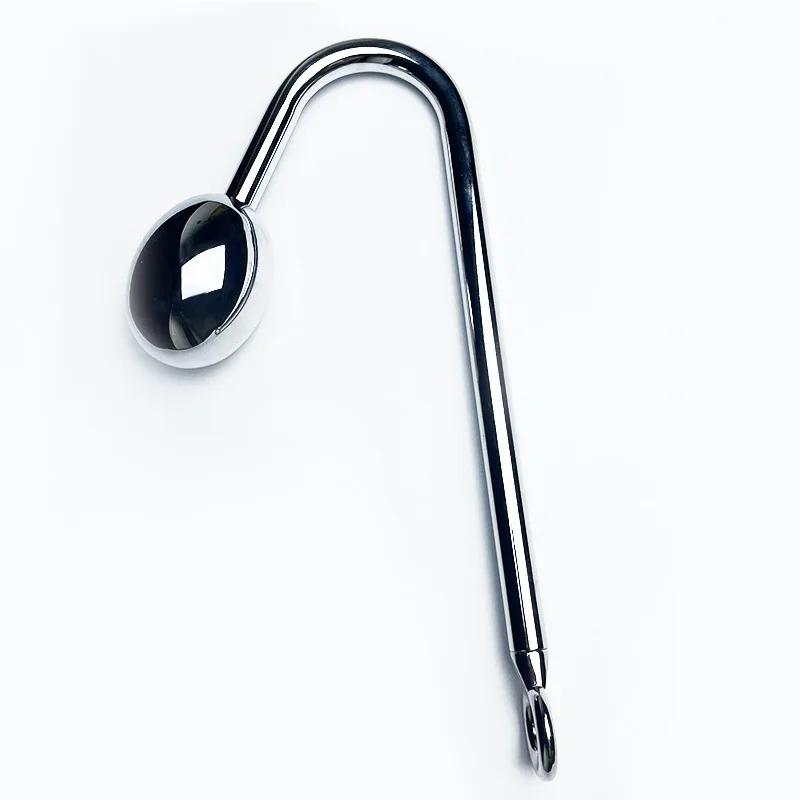 Анальный крючок из нержавеющей стали Анус шарики Металлический анальный дилататор Анальная пробка Большие анальные бусины массажер простаты вставка секс-игрушка для взрослых