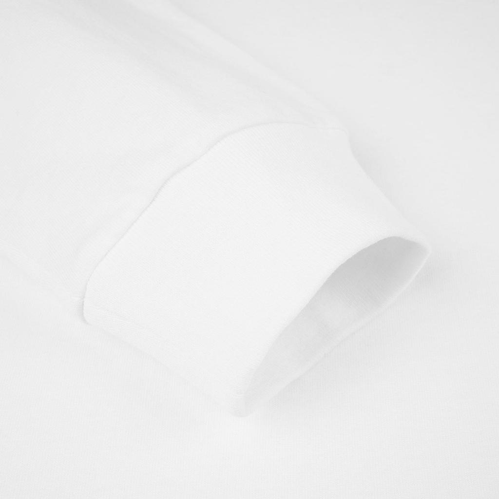 Vans Футболка мужская спортивная повседневная с круглым вырезом и длинным рукавом, белая VN0A5DYMWHT