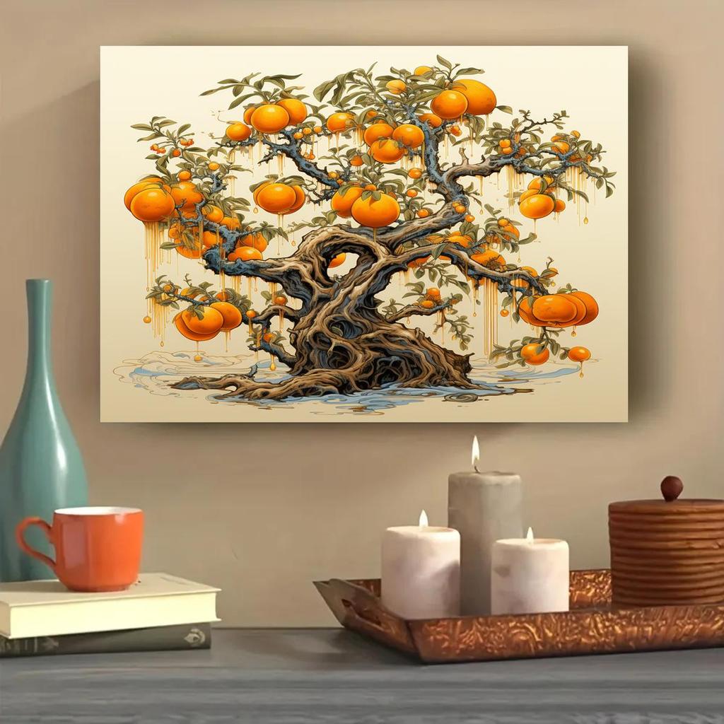 RUOPOTY Рамка для картины маслом по номерам Пейзаж DIY Краска по номерам Пейзаж Картина на холсте Ручная краска Картина по номерам Подарок 40x50 см