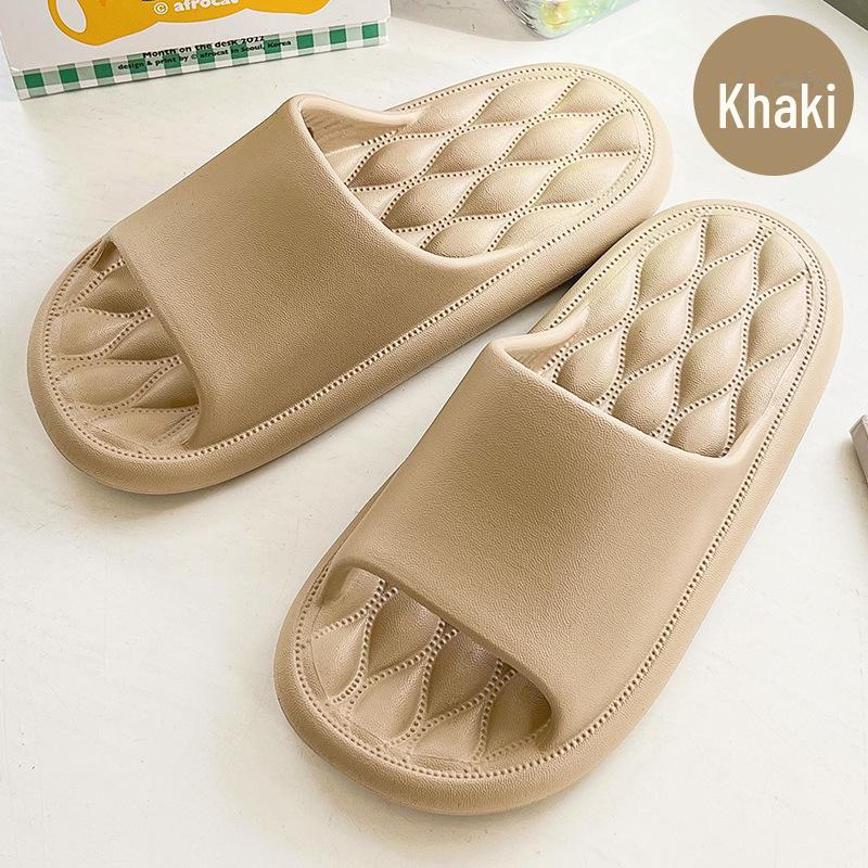 Нескользящие сандалии для ванной для мужчин и женщин: Дезодорирующие тапочки из ЭВА на толстой подошве для дома и лета.