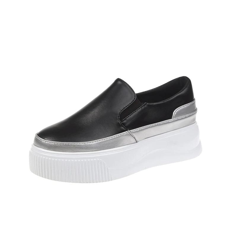 Женские неглубокие слипоны, повседневная летняя легкая обувь, кроссовки на платформе для женщин, модные женские балетки, женская обувь для ходьбы