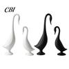 Creative Home Accent 2Pcs 3D Printed Swan Figurine, Artistic Sculpture with Stable Base, Decorative Showcase Decoration Double Ornaments, Minimalist