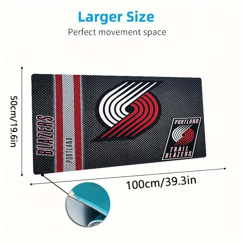 Portland Trailblazers Color Mouse Pad Large Gaming Table Cushion Non-slip Laptop Tablet Big Mousepad XXL Mat Mini PC Playmat With Lock edge