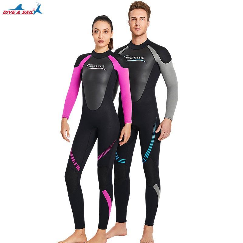 3mm Full Body Wetsuit Men Women Thermal Neoprene Diving Suit Surfing Snorkeling Cold Water Swimming
