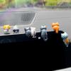 6Pcs Mini Cat Statues Car Center Console Decoration Set Adorable Simple Installation Rear View Mirror Cute Kitty Figurines