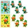 6 Packs of St. Patrick's Festival Independent DIY Cute Wind Parent-Child Interactive Baby Puzzle Change