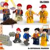 M8064 M8103 M1815 Engineering Building Block Miniature Engineer Construction Workers Assemble Toys