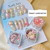 Nail Art Sequins Six Shapes Glitter Sweet Girl Accessories Manicure Supplies Colorful Sticker Make Up Diy Decals Decoration
