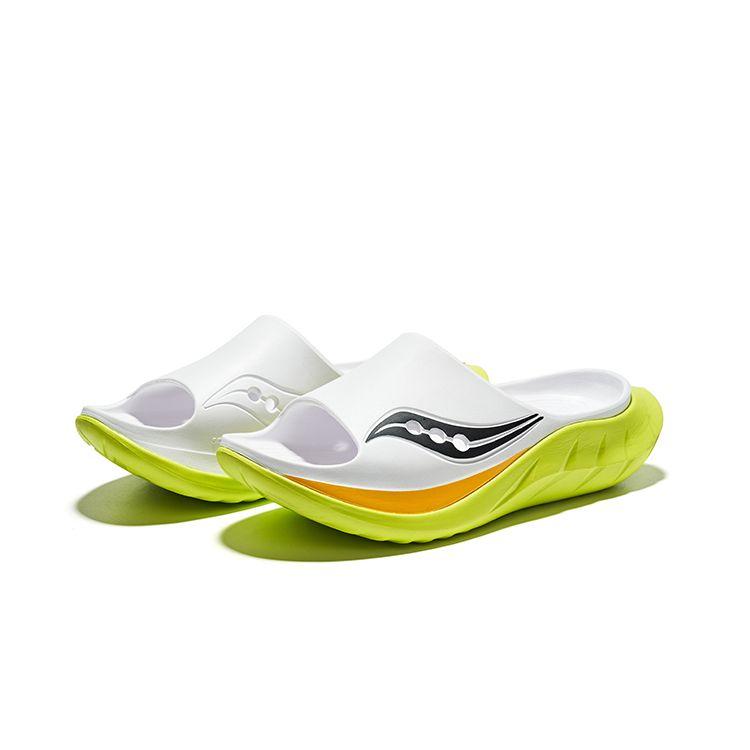 SAUCONY Cradle 2 Повседневные Универсальные EVA Полые Нескользящие Шлепанцы Унисекс сандалии Белый Зеленый Черный S28903-1