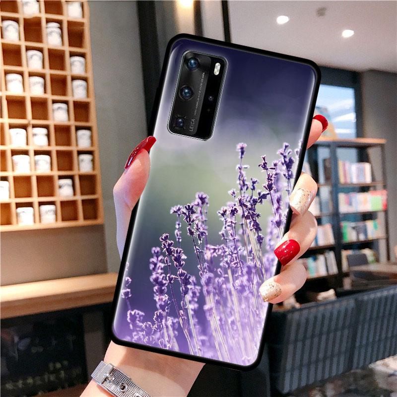 Лавандовый чехол для Samsung Galaxy A51 A71 M31 A41 A31 A11 A01 M51 M21 M11 M40, черный мягкий чехол для телефона Fundas