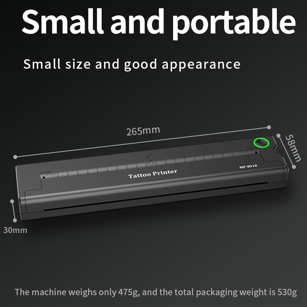 BT Connection Tattoos Printer Mobilephone APP One-click Printing Thermal Tattoos Pattern Stencil