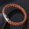 Trendy Charm Bracelets Fashion Men Bracelets Genuine Leather Wristband Rock Bangles Men's Jewelry