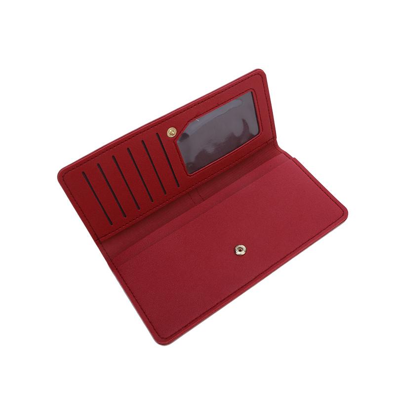 Кожаный длинный кошелек, держатель для идентификационных карт, банковская кредитная карта, многофункциональный тонкий карманный кошелек на молнии