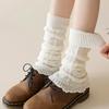 1Pair Knitted Leg Covers Winter Women Wave Lace Leg Covers Calf Figure Keep Warm Versatile Socks Fashion