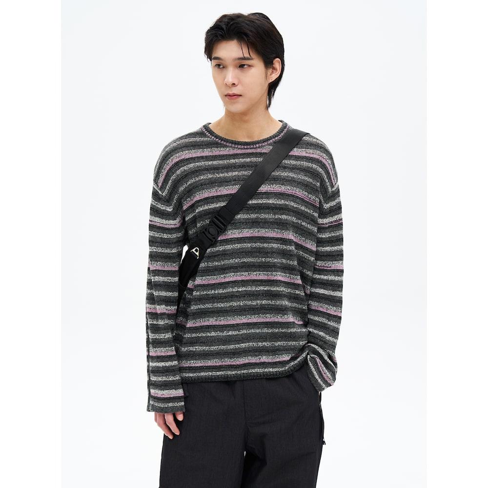 8SECONDS Mixed Yarn Round Knit Ash