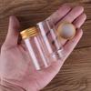 24 pieces 30ml 30*70mm Glass Bottles with Golden Aluminum Lids Glass Jars Glass Vials for Wedding Crafts Gift