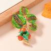 Vintage Style Enamel Autumn Leaf Brooch Handcrafted with User Friendly Materials for Fashionable Women and Nature Lovers