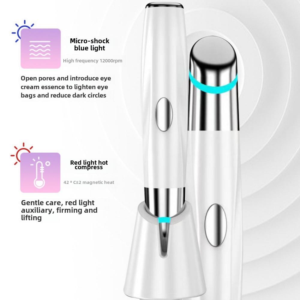 Eye Beauty Instrument Heating Eye Massage Pen Vibration Introducer Removing Dark Circles and Eye Lines Beauty Instrument