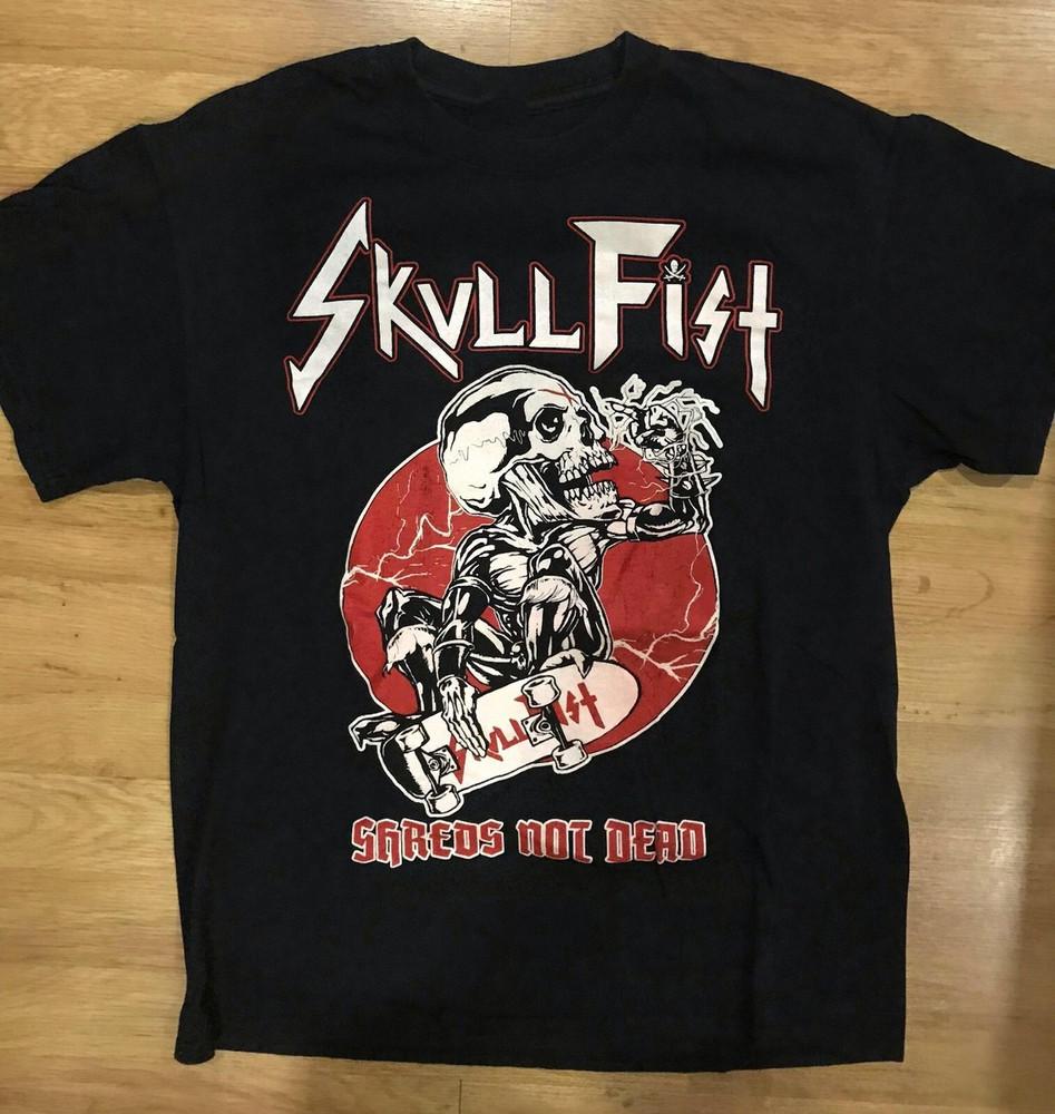 Collection Skull Fist Band Tour Gift For Fans S to 5XL Cotton Tshirt QT397 Unisex T-Shirt