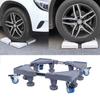 Fridge Stand Mobile Base Furniture with 8 Strong Feet 4 Locking Wheels for Washing Machine Washer Dryer Refrigerator