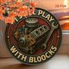 Vibrant Geometric Metal Wall Decor Sculpture Halloween Christmas Gift