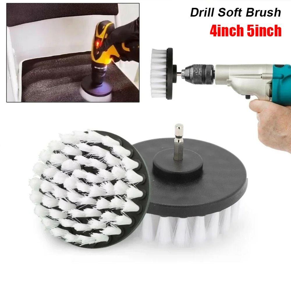 1Pcs Nylon Electric Drill Brush Cleaner Power Scrubber Brush  For Cleaning Carpet Leather Glass