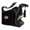 COACH Originals 36 Gold Hardware Leather Shoulder Bag Large Women's Black