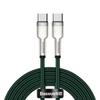 Baseus Cafule Series Metal 100W USB-C To USB-C Fast Charging Cable, 2m - Green
