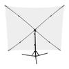 Andoer 2x1,5 м/6,5x4,9 фута Белый фон для фотосъемки Фоновый экран с регулируемым штативом
