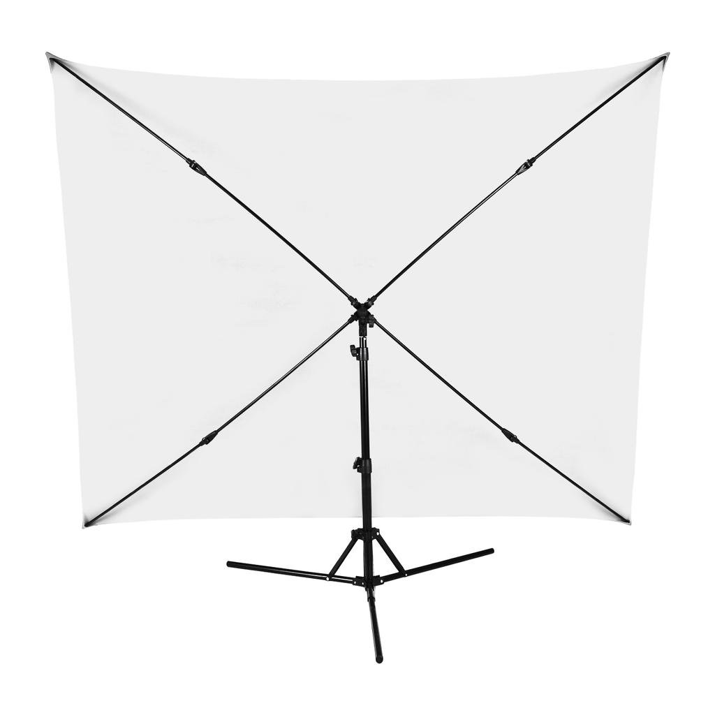 Andoer 2x1,5 м/6,5x4,9 фута Белый фон для фотосъемки Фоновый экран с регулируемым штативом
