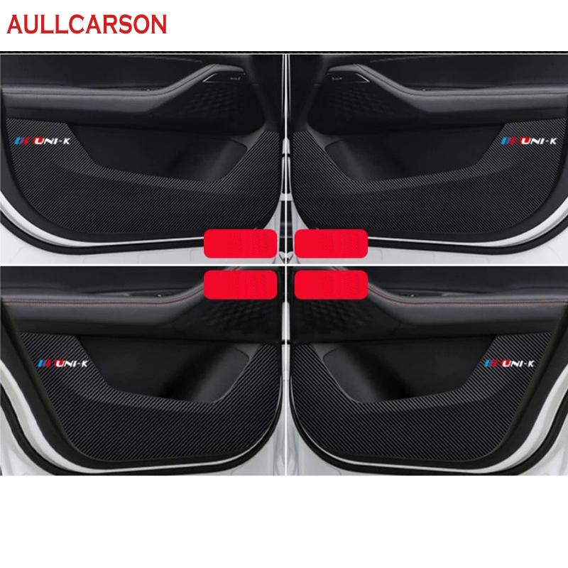 Для Changan Unik Uni-k 2022 2023 дверная противоударная накладка, защитные наклейки, углеродное волокно, внутренняя боковая кромка автомобиля, пленка