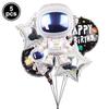 CUCU Rocket Astros Balloon Birthday Astronaut Spaceship Foil Balloons Cartoon Sci-Fi Space Anime Theme