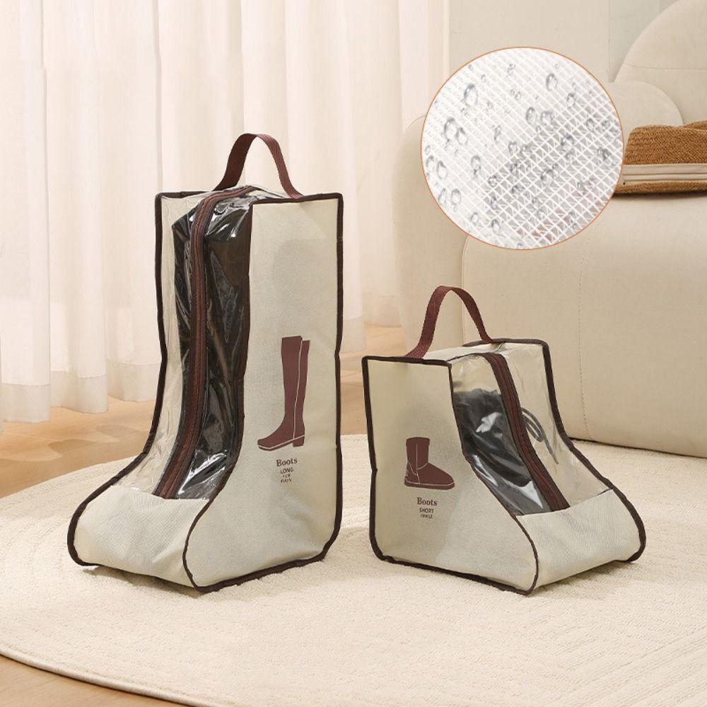 Visible Tall Boot Bag Reusable Boots Protector Pouch Practical Shoe Storage Bag Underbed