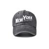Хлопковая бейсбольная кепка Нью-Йорк с мытой вышивкой Бейсбольная кепка с большими буквами Внешняя торговля Европейская и американская мытая кепка
