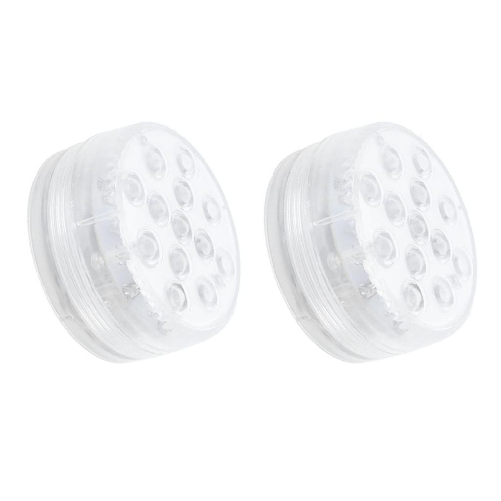2 шт. Магнитная подводная лампа IP68 с пультом ДУ, 16 цветов RGB LED, лампа для бассейна с присосками для фонтана