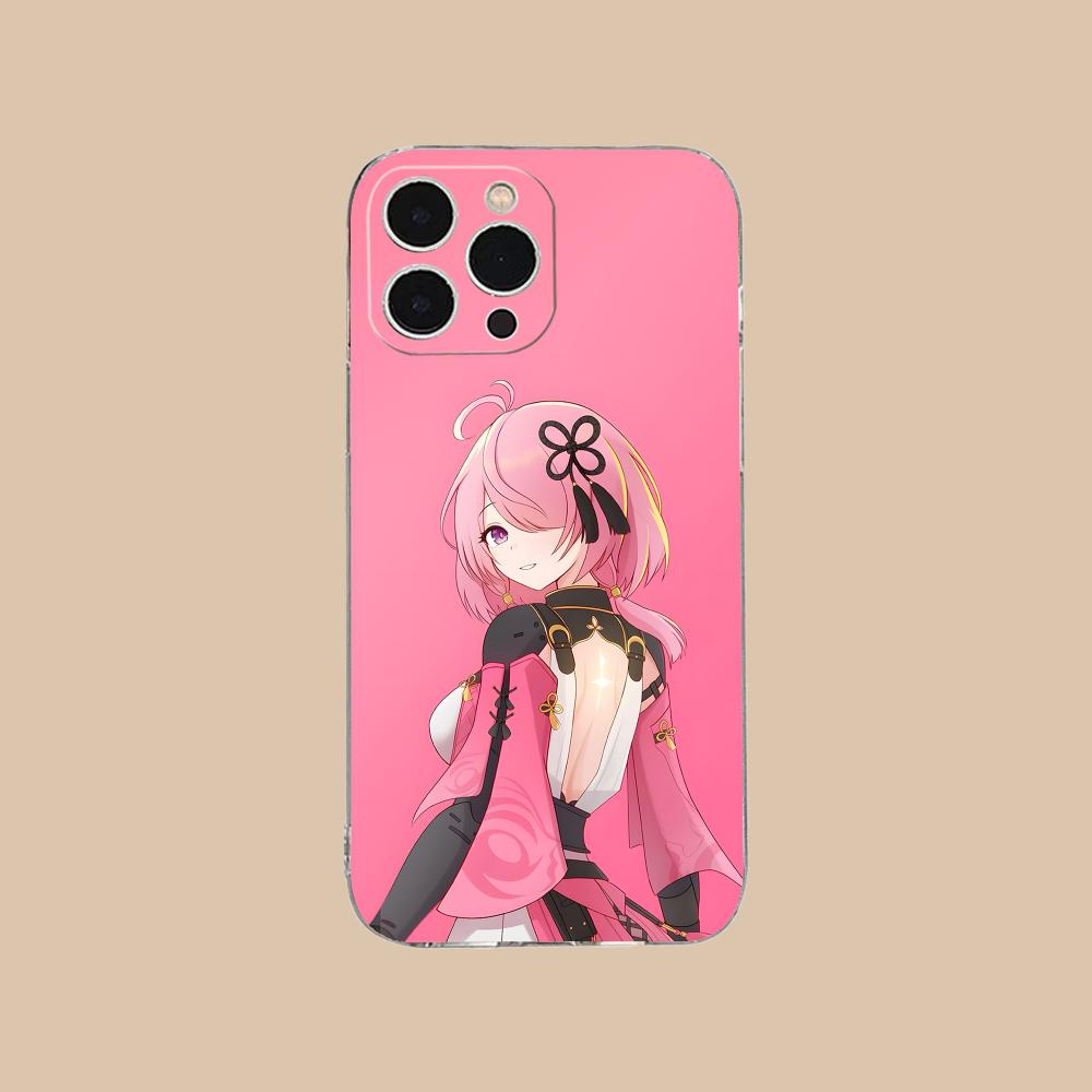 Чехол для мобильного телефона Wuthering Waves Taoqi для iPhone 17 16 15 14 13 12 11 X XR XS Air Pro Max Plus Mini Прозрачный Цветной Чехол