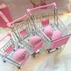 Mini Supermarket Shopping Cart Children's Home Toys Can Store Small Ornaments Small Snacks