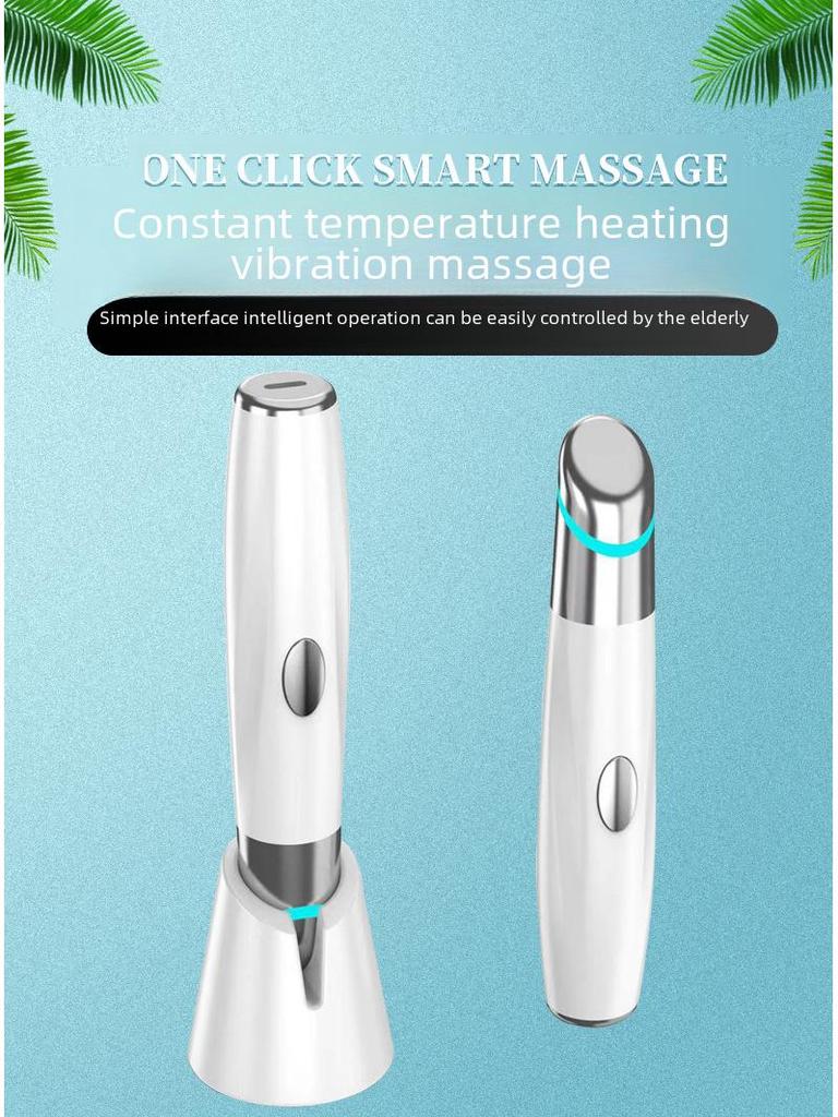 Массажер для глаз Beauty Pen: Подогреваемая вибрация для уменьшения темных кругов и морщин