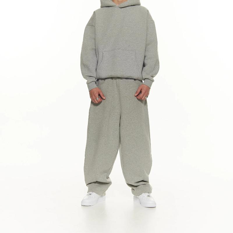 Европейские и американские повседневные простые модные свободные брюки с эластичной талией и множеством карманов