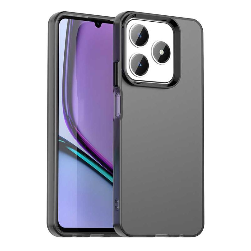 Противоударный чехол для телефона конфетного цвета для Realme C61 Матовый прозрачный чехол на всю заднюю панель для Realme C61 C63 Чехол для Realme C61