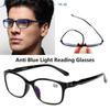 Ultralight Antifatigue Reading Glasses Clear Lens Anti-Blu-Ray Radiation Computer Presbyopia Readers