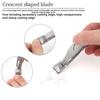 Кусачки для ногтей с металлическими пилочками, эргономичные кусачки для ногтей с угловой головкой, набор из нержавеющей стали, толстые кусачки для вросших ногтей