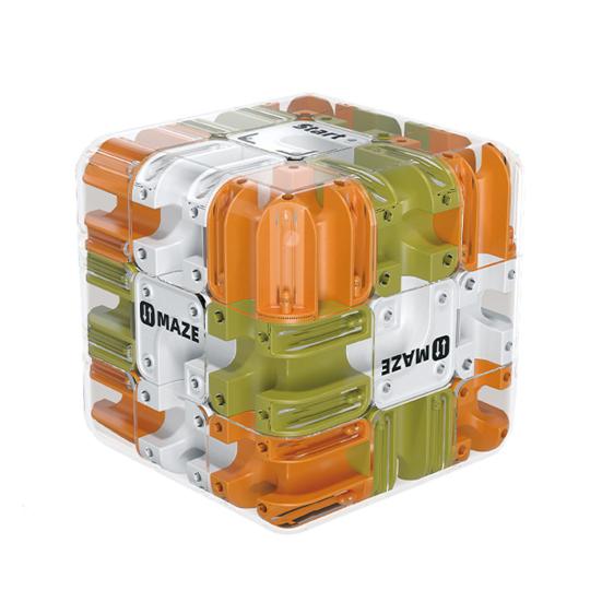 1/2 шт. Кубик-лабиринт с перекатывающимся шариком, головоломка, 3D-пазл, кубик-лабиринт для снятия стресса, тренировка логического мышления, кубик-лабиринт с бусинами, развивающая игрушка